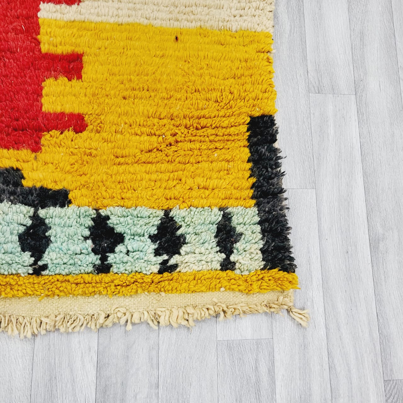 Moroccan Handmade rug ,Beni ourain style Morocco wool Berber Rug, modern rug, Hand woven rug...