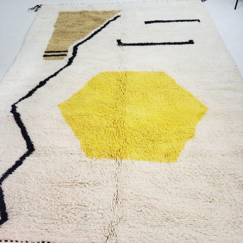 Custom carpet - Moroccan rug Hand knotted - Beni ourain rug - all wool berber rug - Berber rug - handmade rug - Genuine lamb wool