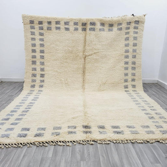 Moroccan rug - Hand knotted - Beni ourain - Custom rug - handmade - Genuine lamb wool - Authentic Moroccan - Mosque